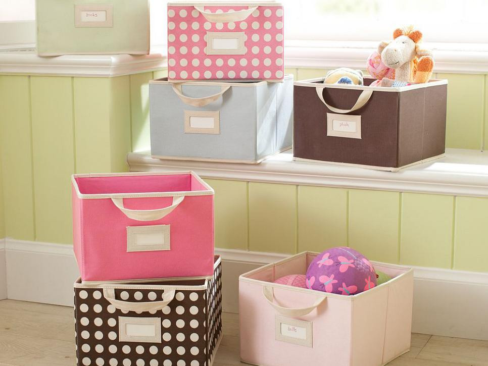 Fabric Bins for toy storage
