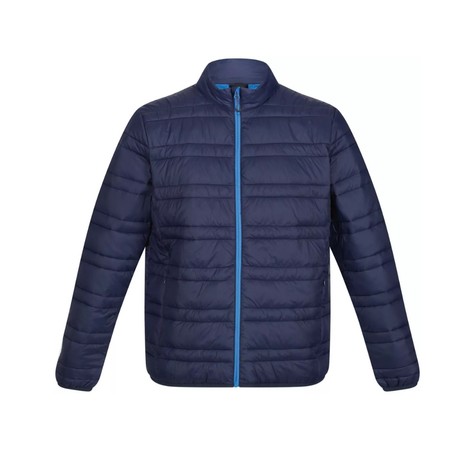 Front view of the Firedown Jacket featuring a full-zip closure and insulated padding.