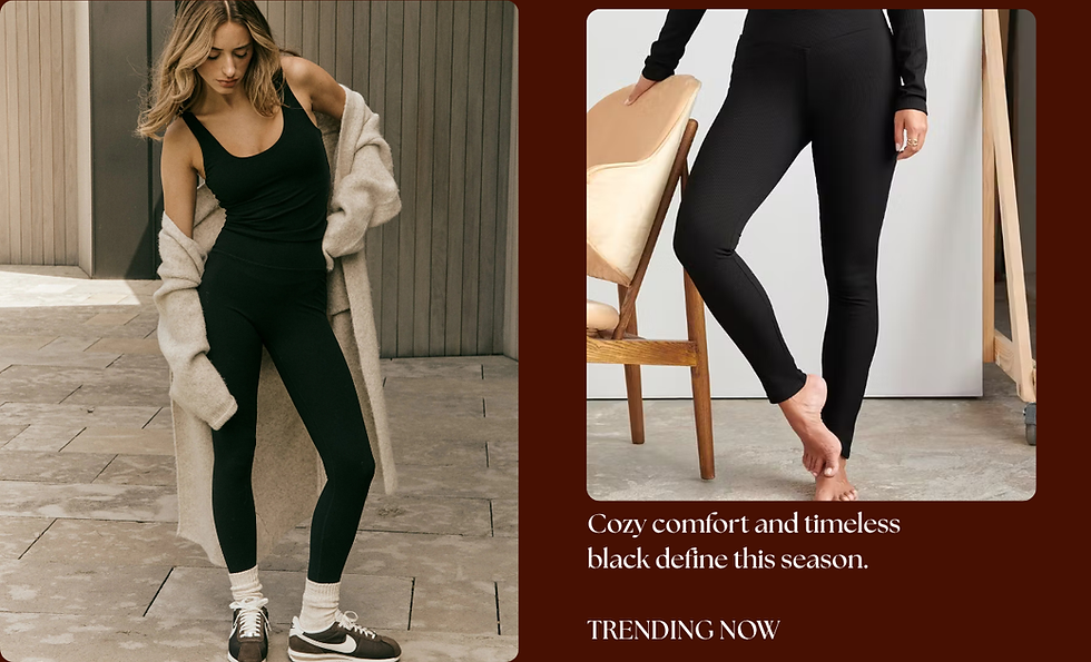Cozy comfort and timeless black define this season. TRENDING NOW.png