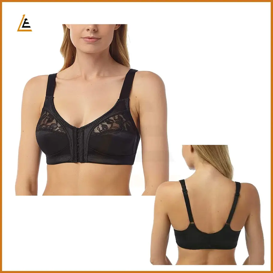 Front Fastening Support Bra – Lightweight, non-wired bra with full coverage and a secure front closure.