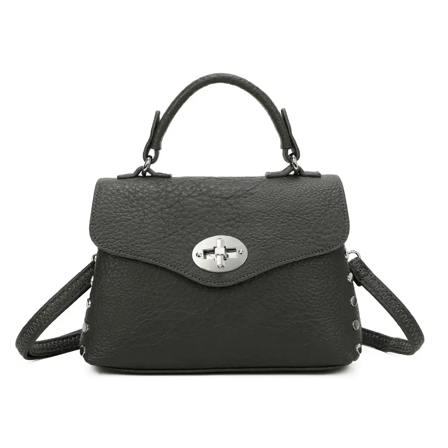 Ladies twist lock grab shoulder handbag 2100, featuring a sleek design with a twist-lock closure and comfortable shoulder str