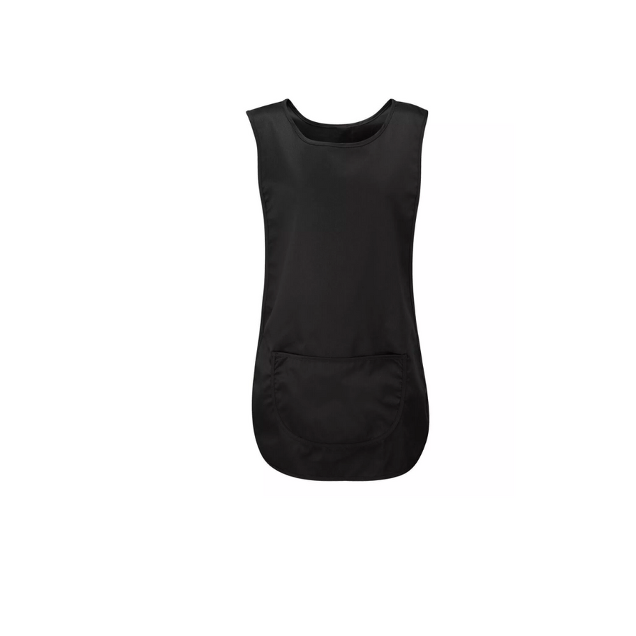 Versatile front pocket tabard apron, a must-have for catering, cleaning, or professional workwear.
