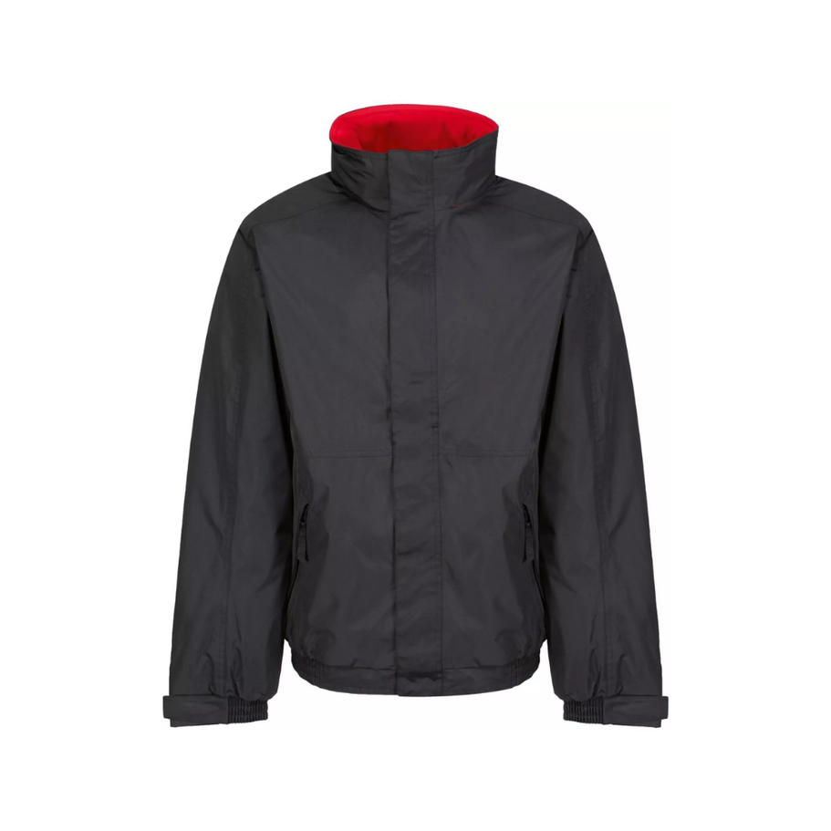 Close-up of the soft fleece lining inside the bomber jacket for added warmth.