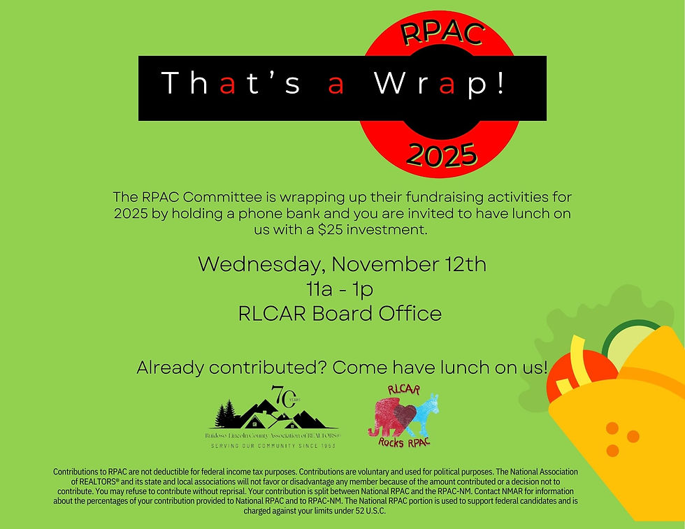 That's A Wrap - RPAC Thank You Event
