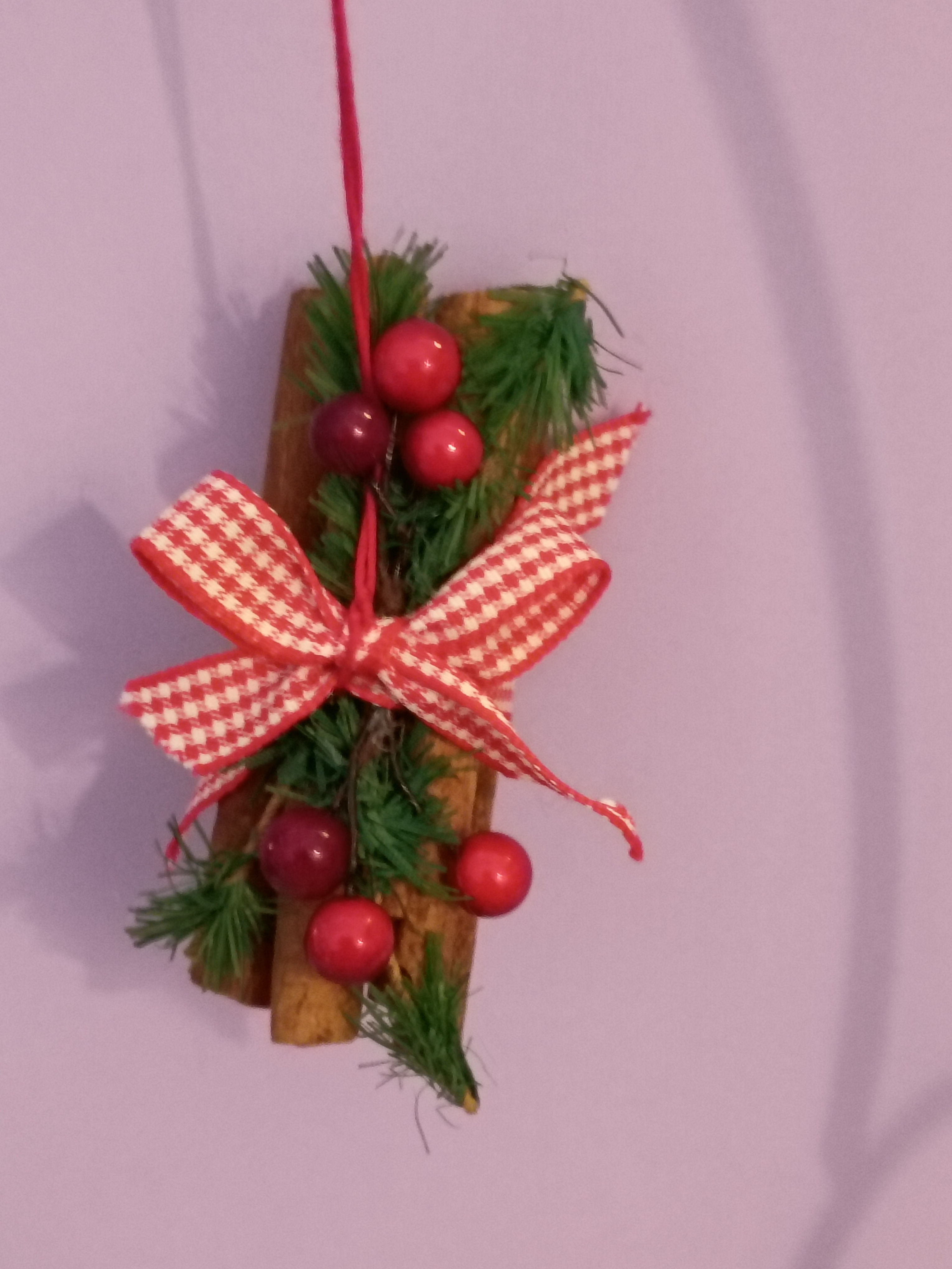 Cinnamon stick bundle ornament 