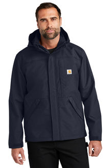 Carhartt Storm Defender Shoreline Jacket in the color navy