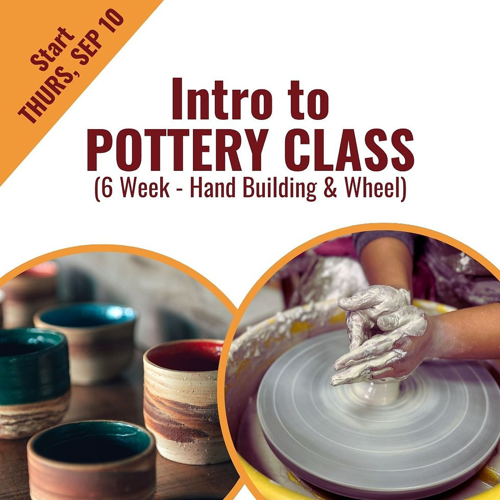 Intro to Pottery (Sept 2026)