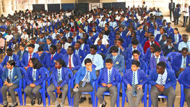 Jalaram Academy Term Three Opening Day Assembly in progress