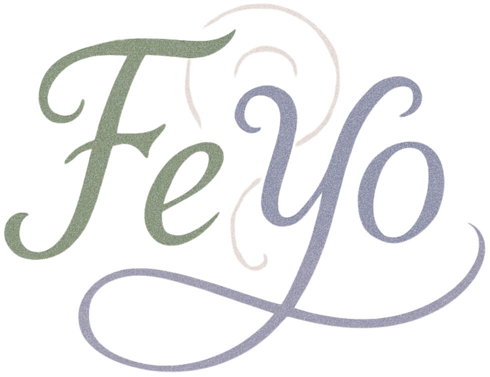 Das offizielle Logo von Feyo, der Marke für Yoga- und Meditationskurse bei Body Shop XL.