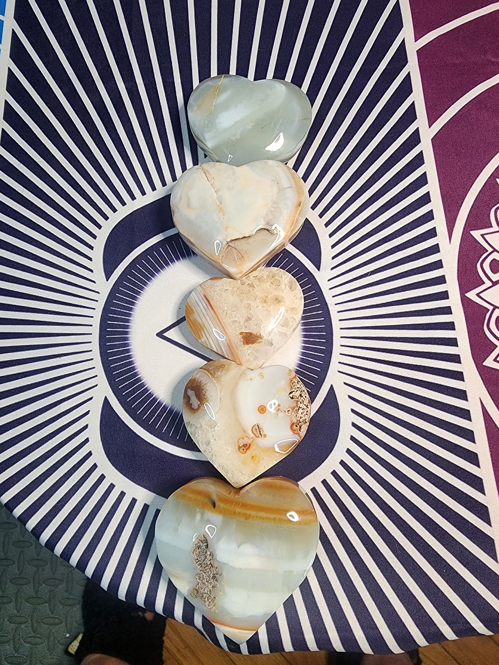 縮圖：Agate & Quartz  Hearts 💕 