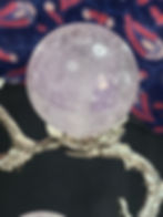 Thumbnail: Silver Tree Stand with Amethyst Spheres 