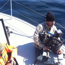 They let me out of the brig for one shot!  #makingTV #newfoundland #deadmansbay