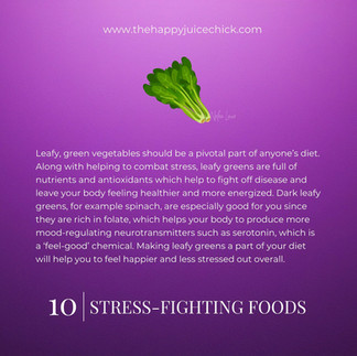 Leafy green vegetables illustration representing nutrient-dense stress-fighting foods