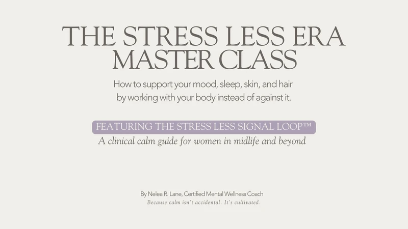 The Stress Less Era Master Class course announcement