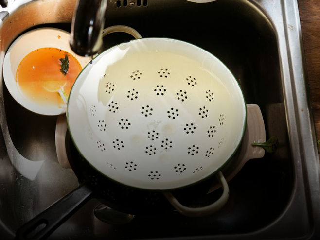 Banner image with dishes in a sink representing mental load, everyday stress, and when everything starts to feel like too much