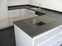 cozinha em ardosia cinza