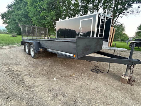 2006 Refurbished 7x16 landscape trailer with dual 3500 lb axles, split rear loading ramp, solid wood decking, working lights, and newer tires. A dependable trailer for landscapers, contractors, and equipment hauling. Available from Team Trailers in Fergus, Ontario.