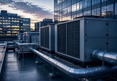 Commercial rooftop HVAC equipment installation and maintenance service