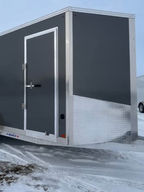 2026 fully aluminum enclosed trailer with 84 inch interior height, aluminum floor and ramp, mag wheels and 3 year warranty.