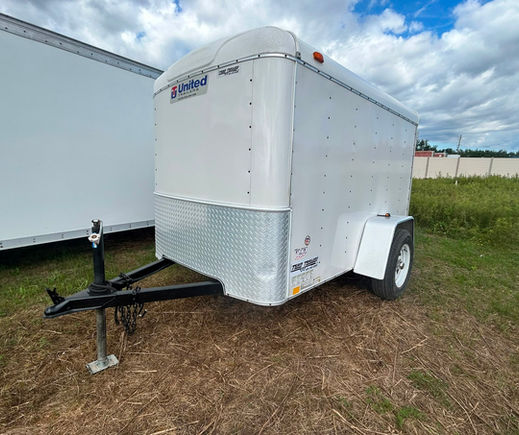 2009 refurbished 5x8 enclosed trailer exterior
