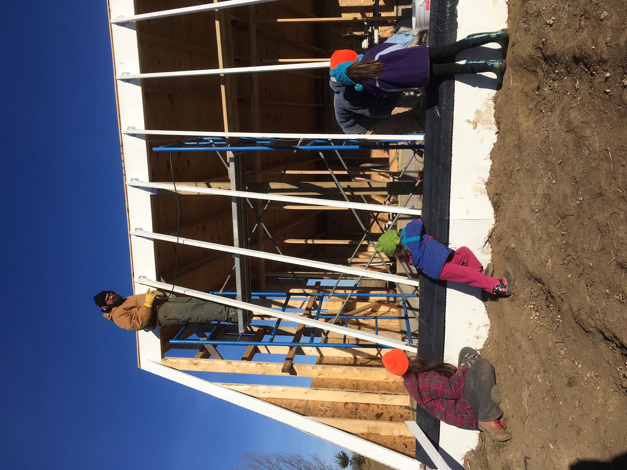 Working on Front Wall