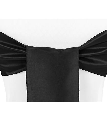 Black Chair Sash