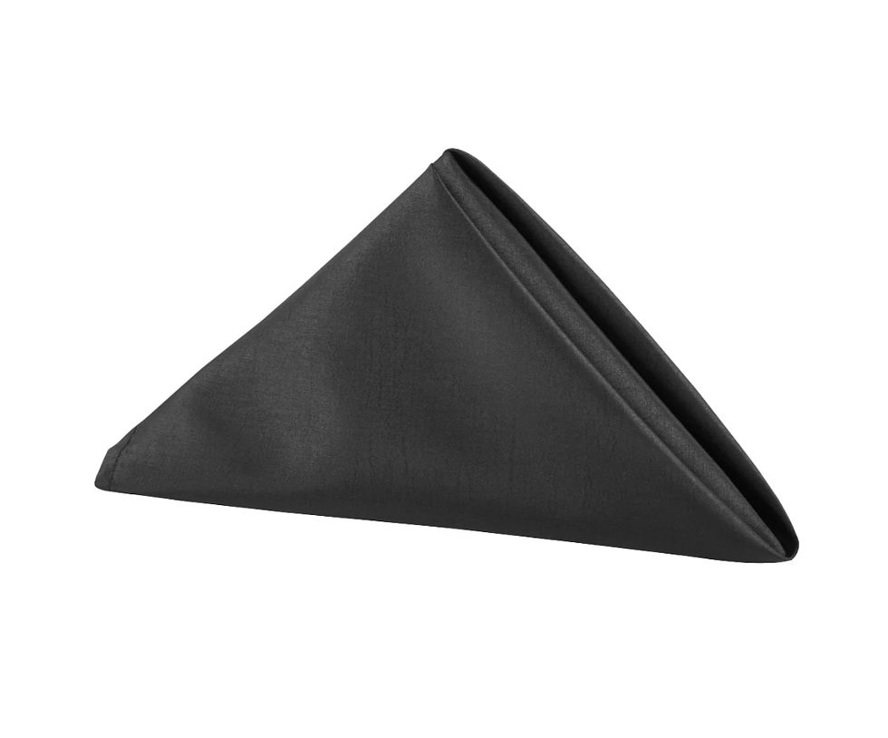 Black Taffeta Napkin