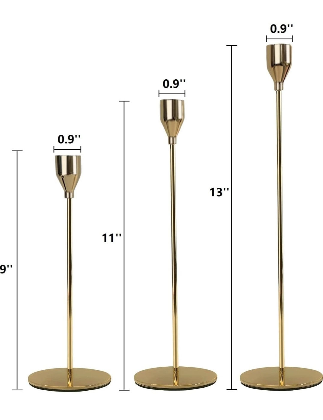 3-Piece Taper Candleholders