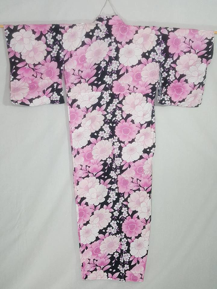Pink Sakura Yukata with Glitter