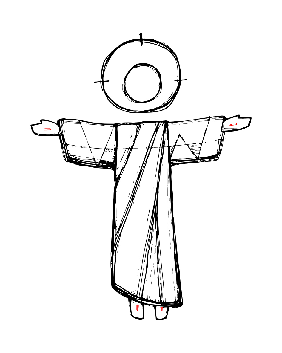 Jesus Resucitado dibujo / Resurrected Jesus drawing