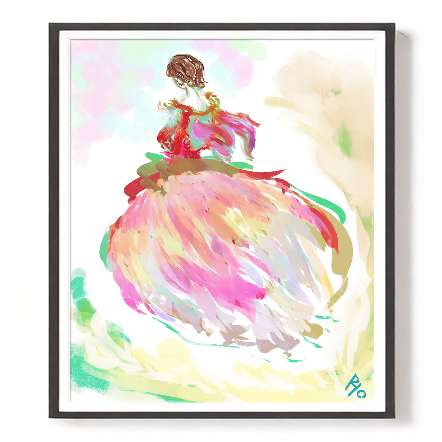 【printings】Dresses of Flower  【on canvas】