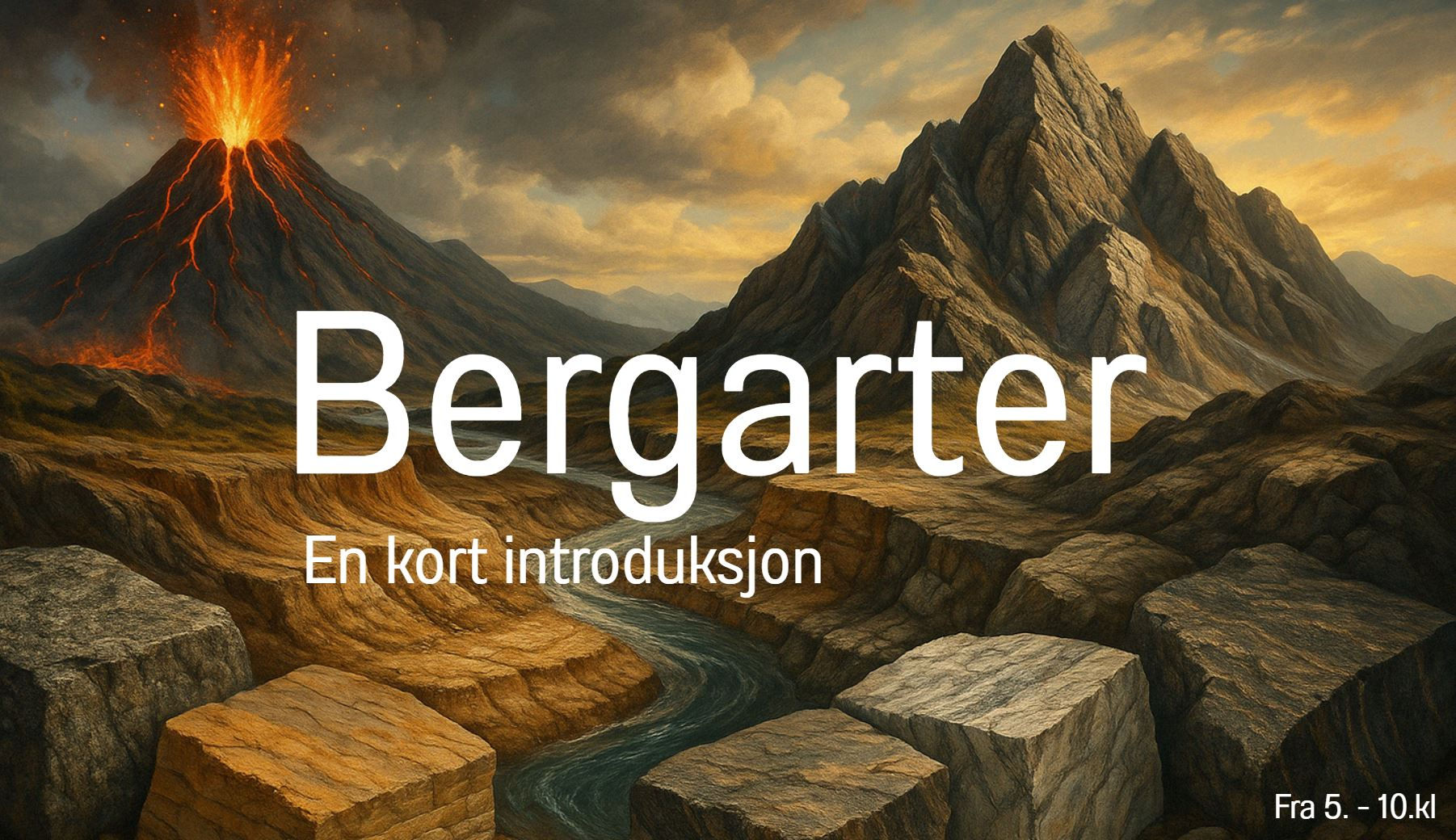 Læringsøkt: Bergarter m/ digitale spill