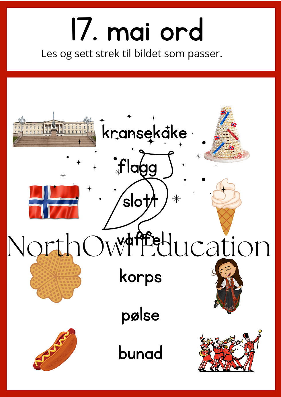 Miniatyrbilde: 17.mai - Tverrfaglig arbeidshefte for småtrinnet