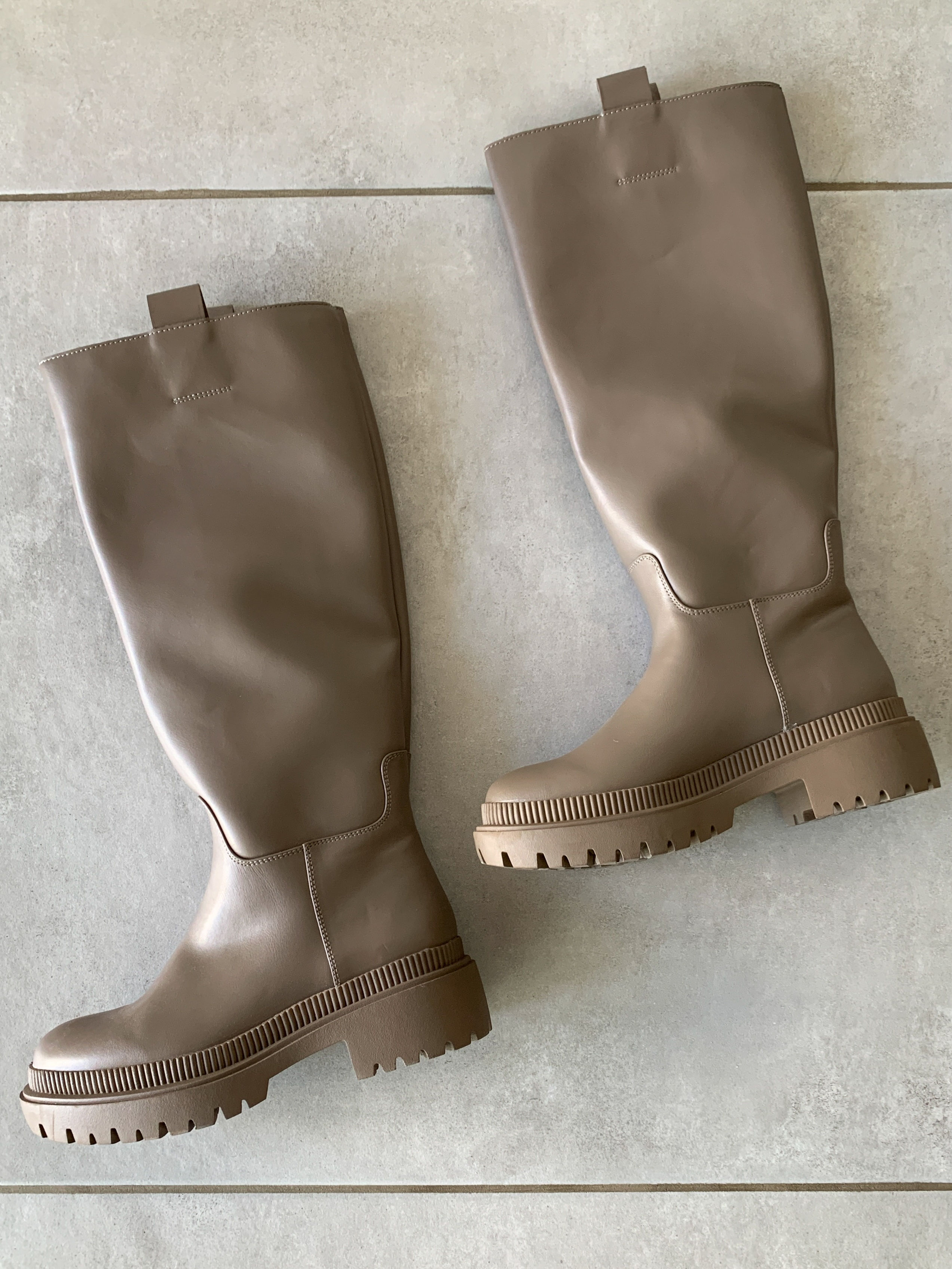 מגף גומי חום סוליית טרקטור מידה 36