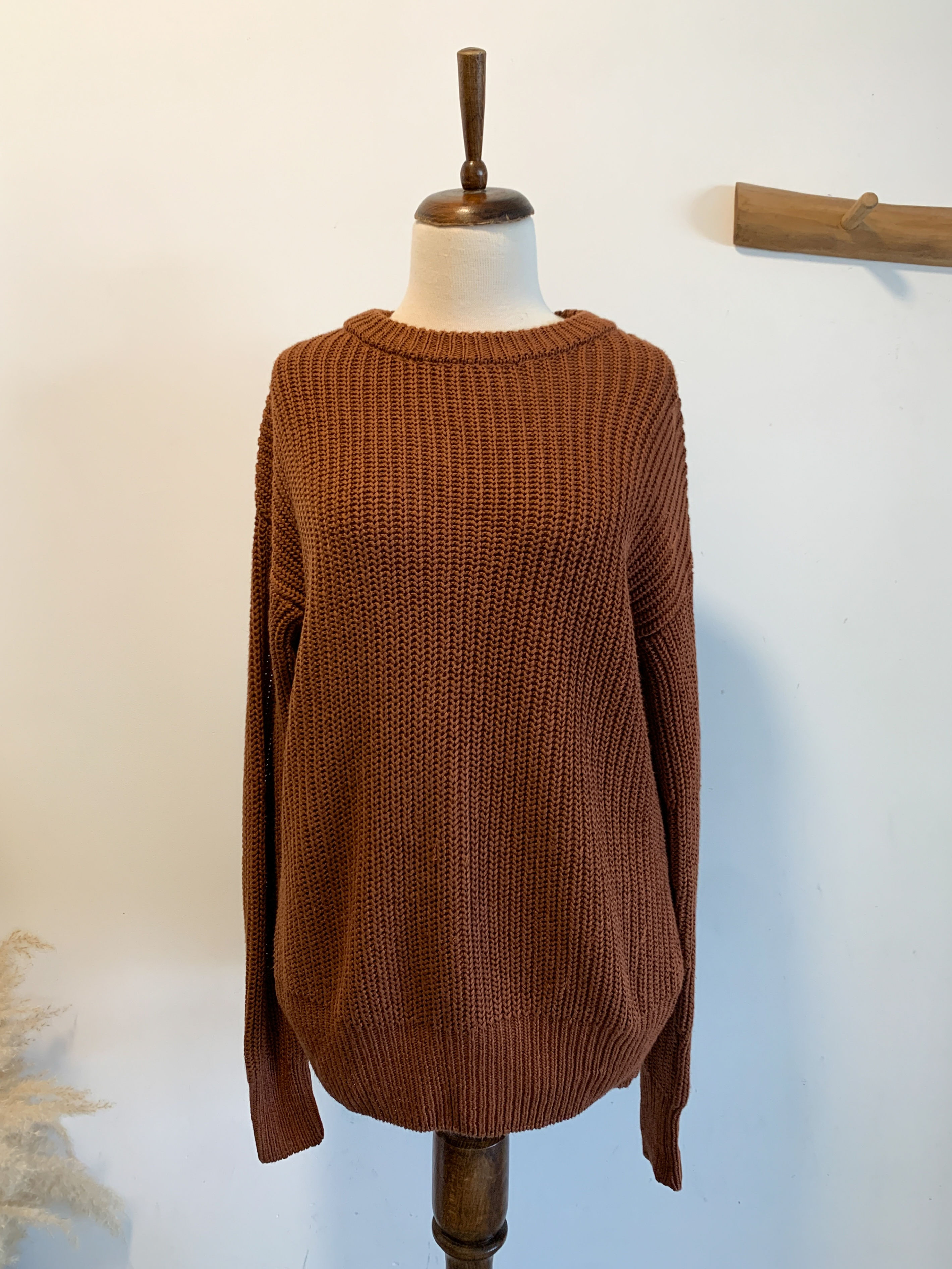 סריג אוברסייז חום