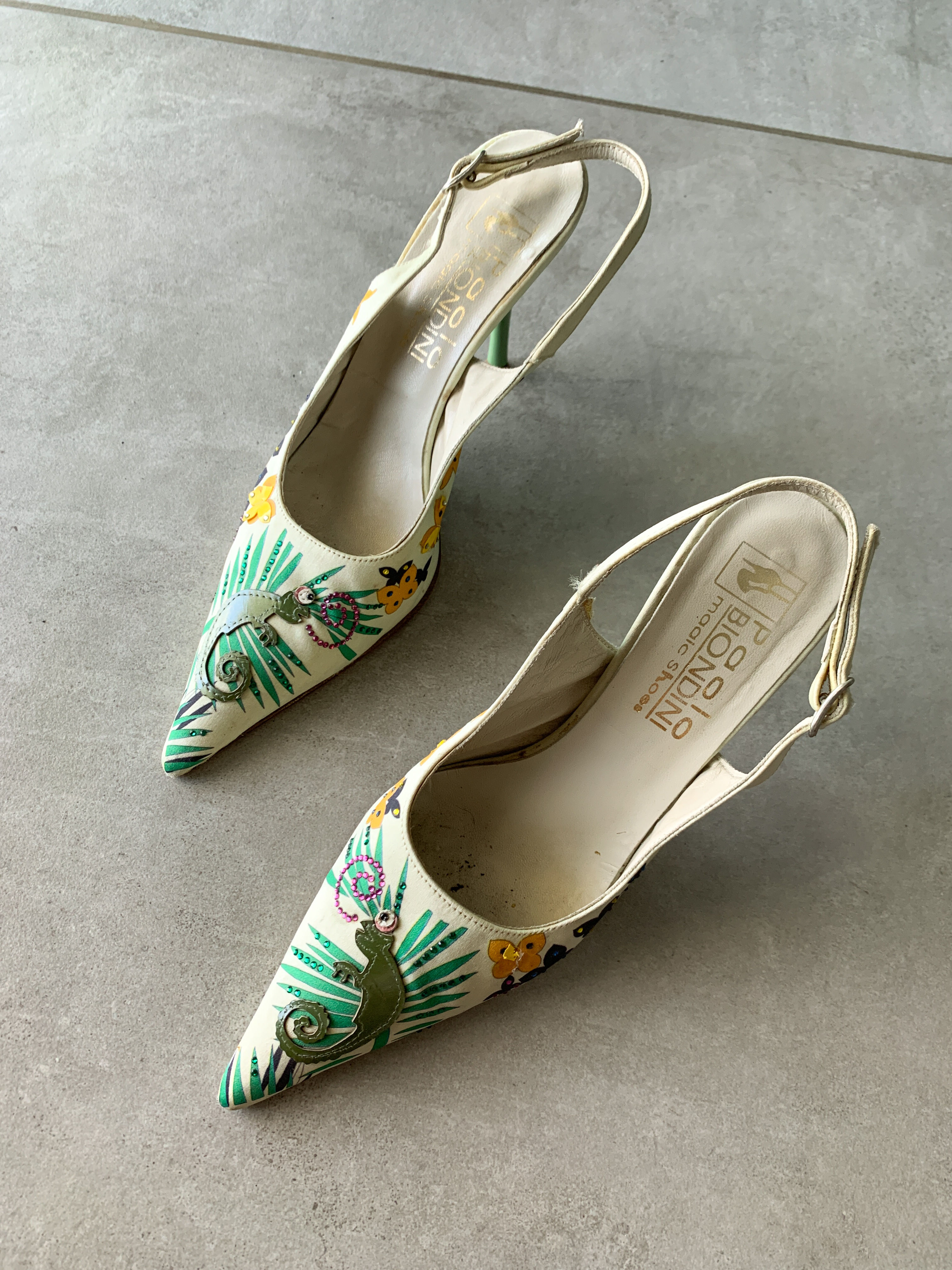 סנדל עקב וינטג' Paolo Biondini מידה 35