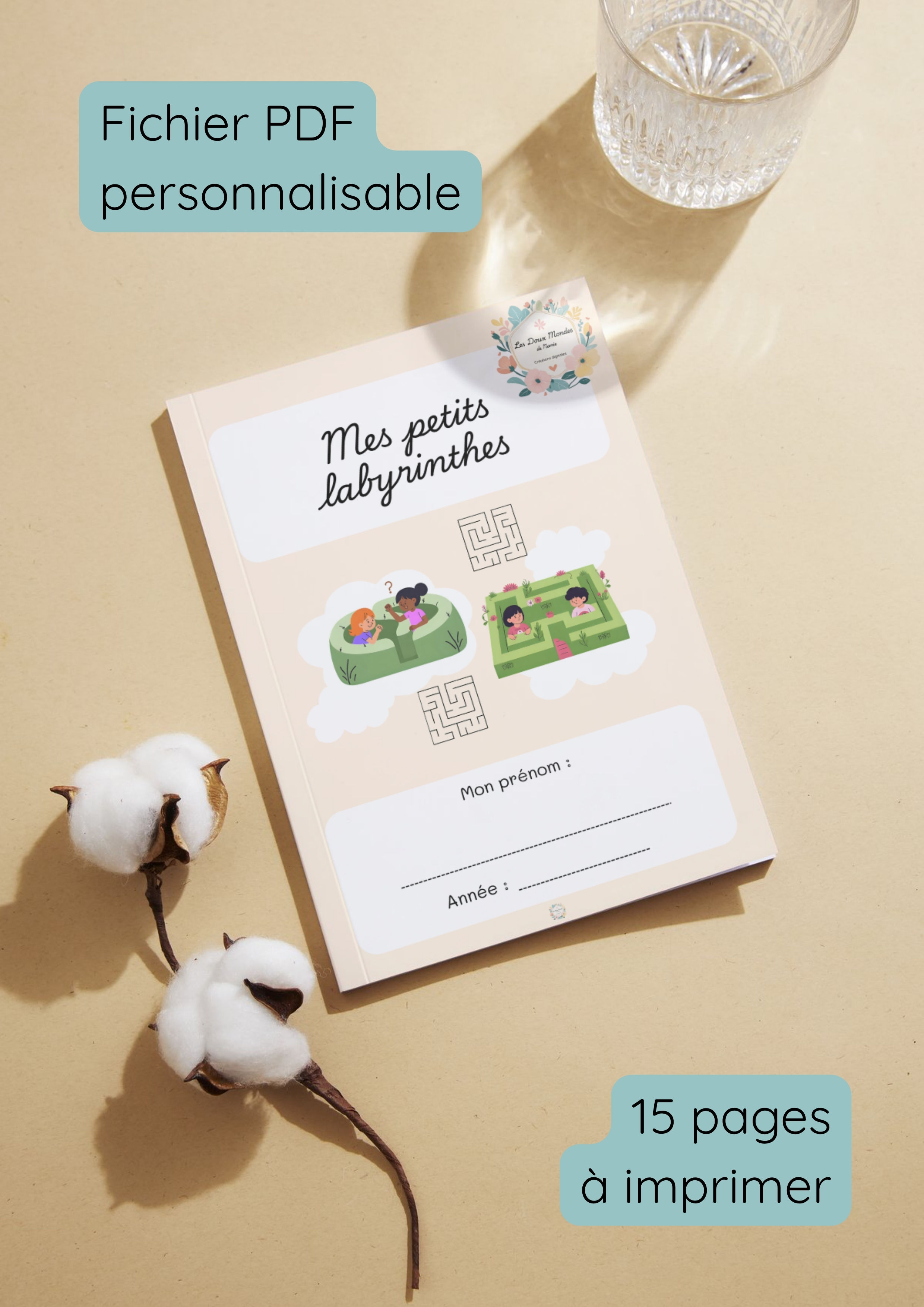 Cahier de labyrinthes - Jeux éducatifs - Activités de motricité et de logique