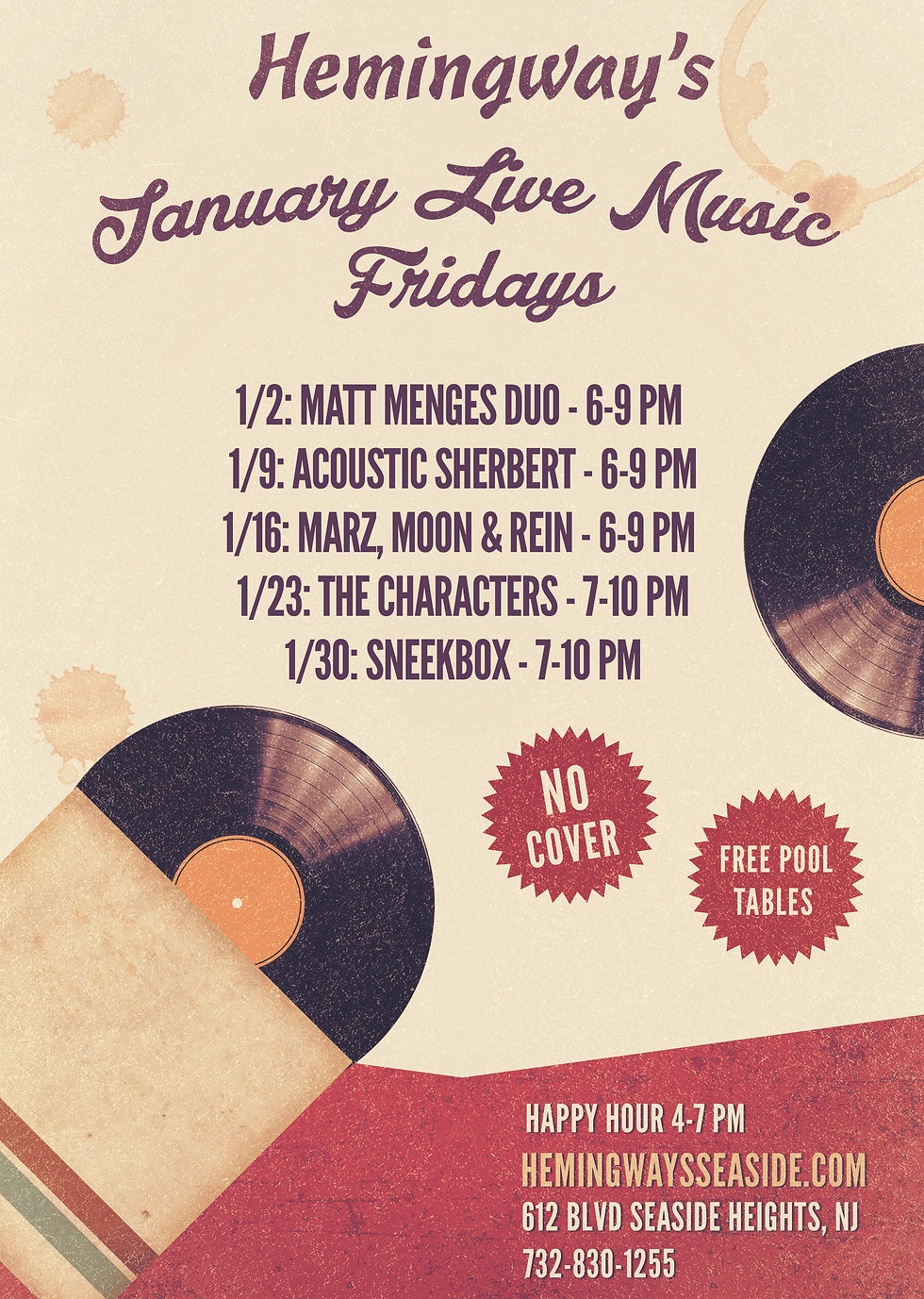 January Live Music Fridays 
