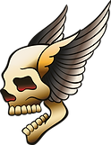 Skull with Wings