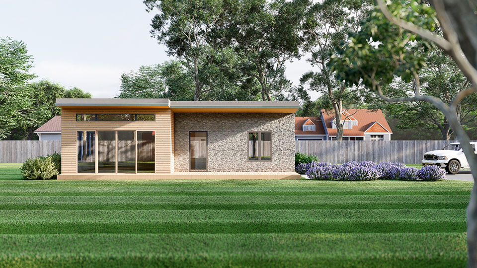 2023 Latitude Mk1 - Stone Entry and horizontal wood cladding 001.jpg
