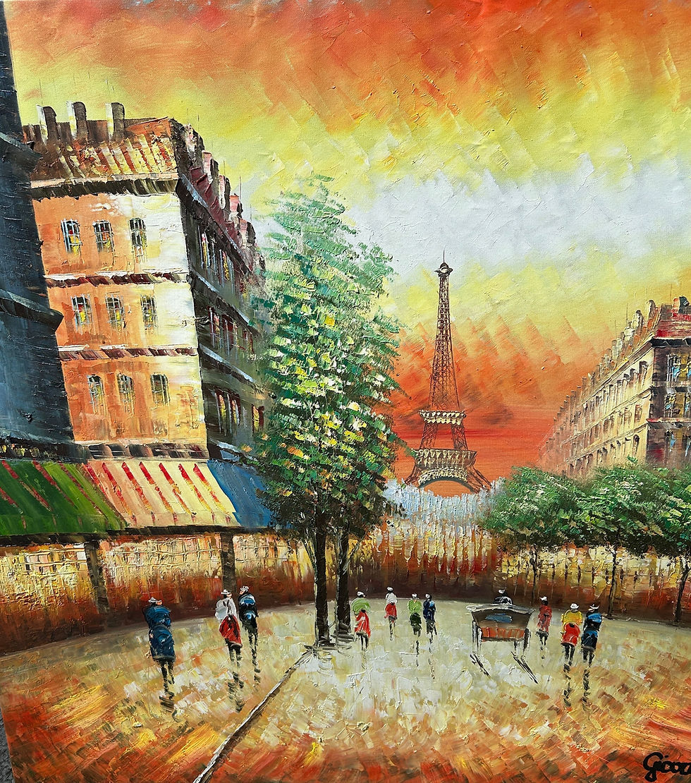 Thumbnail: Paris With Eifel Tower Multi Colour Composition