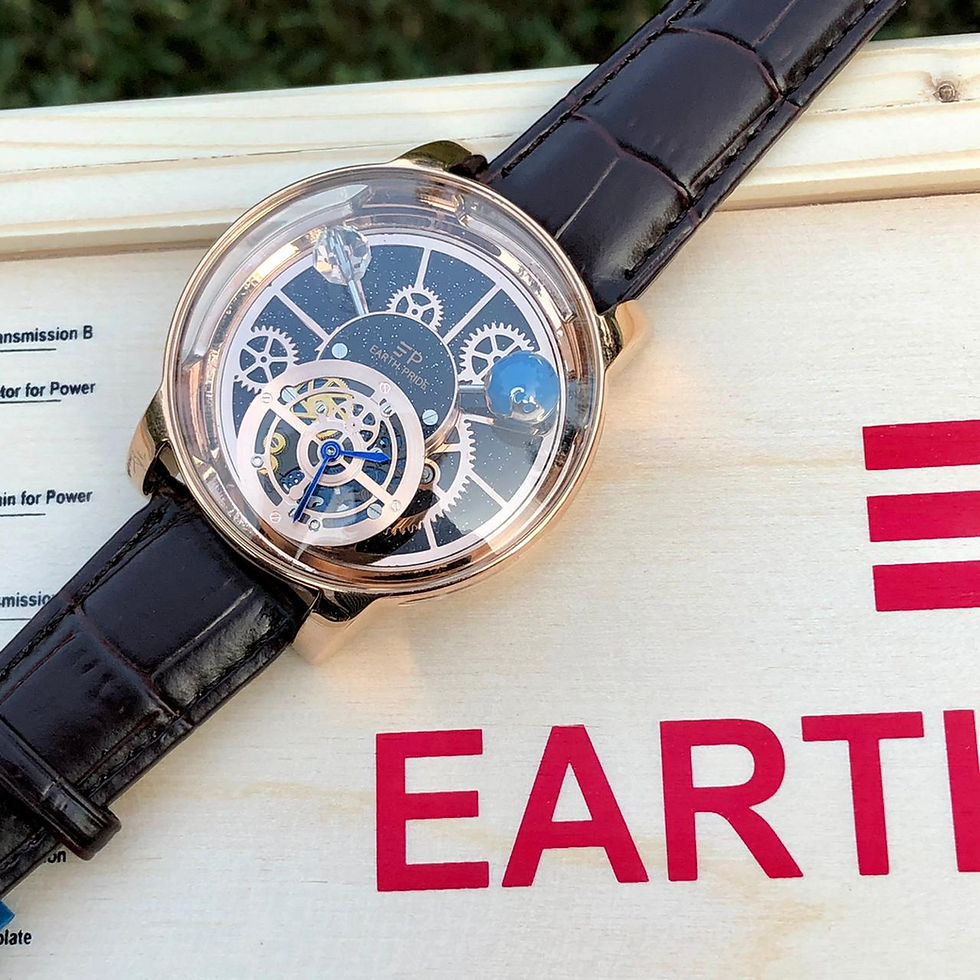Thumbnail: Earth Pride Astronomia EarthToMoon Premium Quality Watch For Him