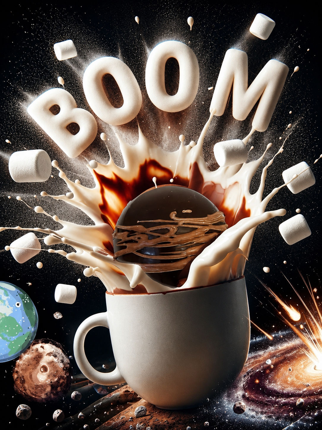Chocoboom con Marshmallow - ¡Transforma tu Chocolate Caliente con un Boom!