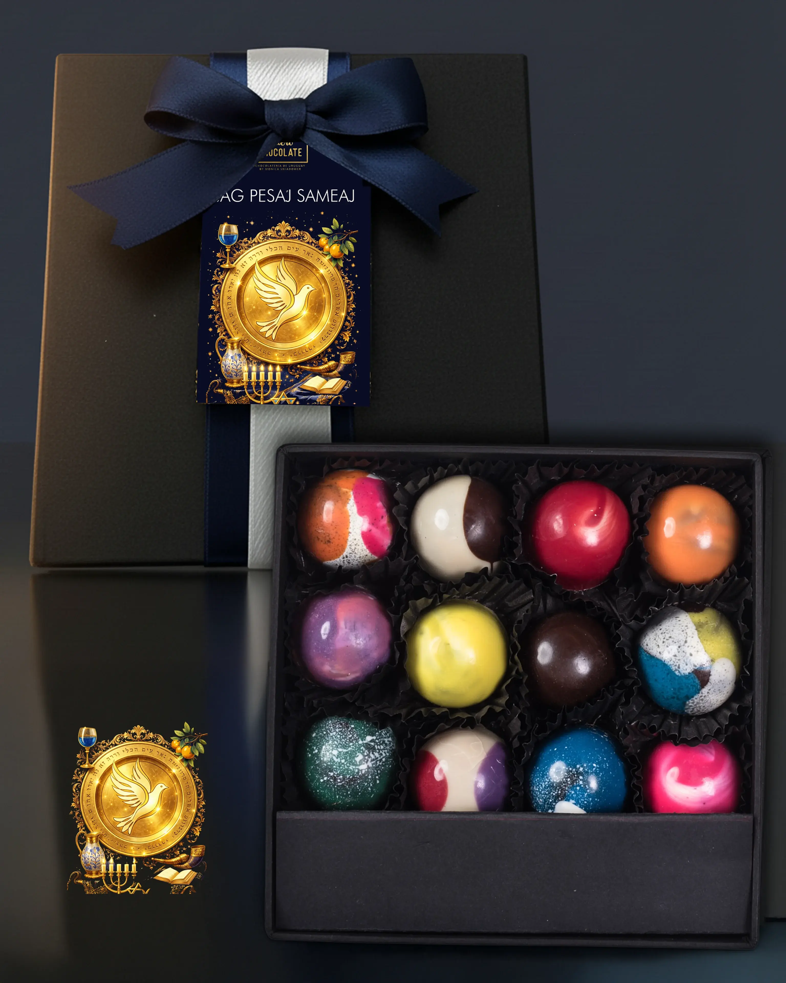 12 Bombones Belgas para Pesaj