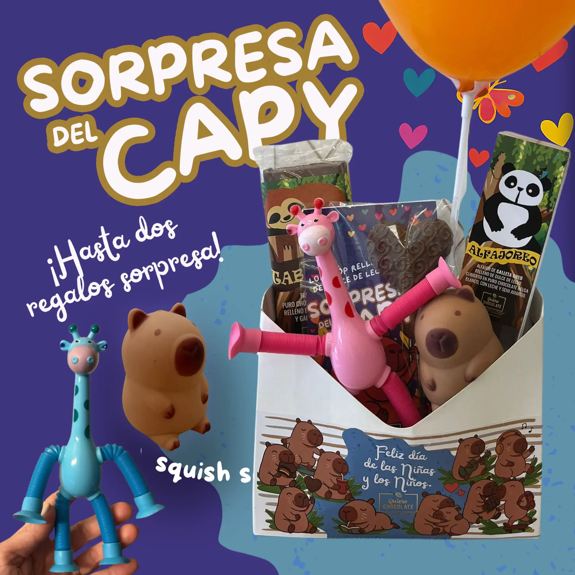 🎉 Combo Sorpresa del Capy – Especial Día de las Niñas y los Niños 🎉