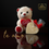 Miniatura: Oso LOVE con 1 o 2 corazones de chocolate belga