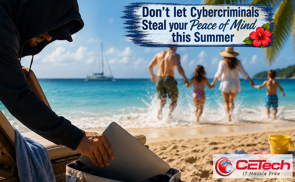 ☀️ Staying Secure While Unplugging This Summer☀️