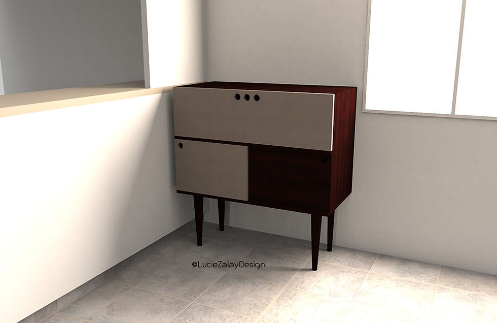 Bureau d'appoint années 50