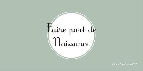 Faire part naissance lucie zalay design