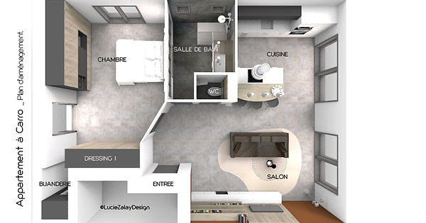 Plan aménagement appartement